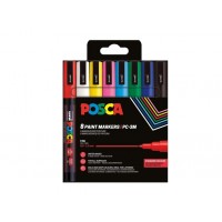 PACK DE 8 MARCADORES POSCA PC-3M PACK DE 8 MARCADORES POSCA PC-3M